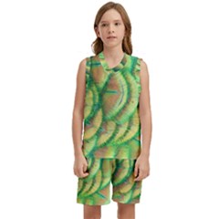 Beautiful-peacock Kids  Basketball Mesh Set