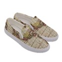 Vintage World Map Old  Globe Antique America Women s Canvas Slip Ons View3