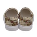 Vintage World Map Old  Globe Antique America Women s Canvas Slip Ons View4