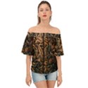 Always On My Mind Brain Map Vintage Off Shoulder Short Sleeve Top View1