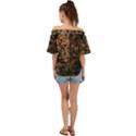 Always On My Mind Brain Map Vintage Off Shoulder Short Sleeve Top View2