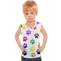 Pawprints-paw-prints-paw-animal Kids  Sport Tank Top View1