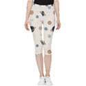 Space Planets Art Pattern Design Wallpaper Inside Out Lightweight Velour Capri Leggings  View1