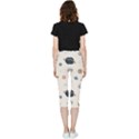 Space Planets Art Pattern Design Wallpaper Inside Out Lightweight Velour Capri Leggings  View2