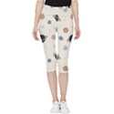 Space Planets Art Pattern Design Wallpaper Inside Out Lightweight Velour Capri Leggings  View3