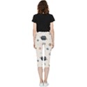 Space Planets Art Pattern Design Wallpaper Inside Out Lightweight Velour Capri Leggings  View4