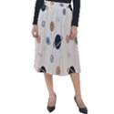 Space Planets Art Pattern Design Wallpaper Classic Velour Midi Skirt  View1