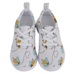 Bee Art Pattern Design Wallpaper Background Print Running Shoes