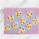 Cookies Chocolate Chips Chocolate Cookies Sweets Canvas Cosmetic Bag (XXXL) View1
