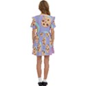 Cookies Chocolate Chips Chocolate Cookies Sweets Kids  Frilly Sleeves Pocket Dress View4