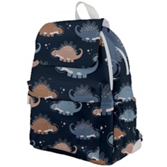Dino Art Pattern Design Wallpaper Background Top Flap Backpack by uniart180623