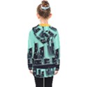 Buildings City Urban Destruction Background Kids  Double Breasted Button Coat View2