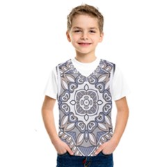 Flower Art Decorative Mandala Pattern Ornamental Kids  Basketball Tank Top