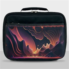 Fire Flame Burn Hot Heat Light Burning Orange Lunch Bag
