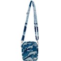 Waves Ocean Sea Pattern Water Tsunami Rough Seas Shoulder Strap Belt Bag View3