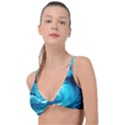 Ai Generated Waves Ocean Sea Tsunami Nautical Sea Knot Up Bikini Top View1