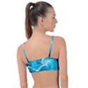 Ai Generated Waves Ocean Sea Tsunami Nautical Sea Knot Up Bikini Top View2