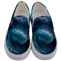 Tsunami Waves Ocean Sea Water Rough Seas Men s Canvas Slip Ons View1