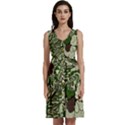 Texture Ornament Pattern Seamless Paisley Sleeveless Dress With Pocket View1