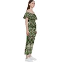 Texture Ornament Pattern Seamless Paisley Bardot Ruffle jumpsuit View3