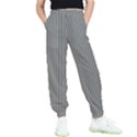 Stripe Line Pattern Black Lines Kids  Joggers View1