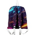 Night Sky Neon Spaceship Drawing Giant Full Print Backpack View2