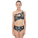 Technology Robot Internet Processor Spliced Up Two Piece Swimsuit View1