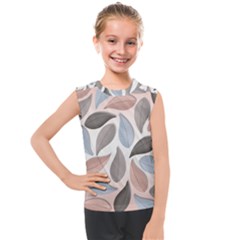 Leaves Pastel Background Nature Kids  Mesh Tank Top