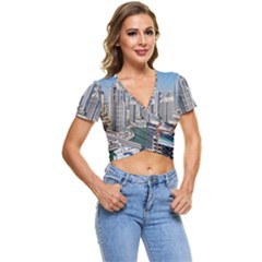 Building Sea Architecture Marina Short Sleeve Foldover Tee
