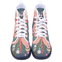 Bug Nature Flower Dragonfly Kid s High-top Canvas Sneakers