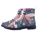 Bug Nature Flower Dragonfly Kid s High-Top Canvas Sneakers View2