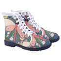 Bug Nature Flower Dragonfly Kid s High-Top Canvas Sneakers View3