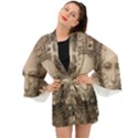Cyborg Robot Future Drawing Poster Long Sleeve Kimono View1
