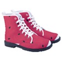 Minimalist Summer Watermelon Wallpaper Men s High-Top Canvas Sneakers View3