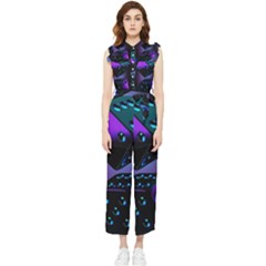 3d Ludo Game,gambling Women s Frill Top Chiffon Jumpsuit