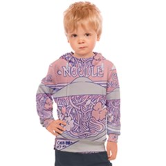 Ramen Kawaii Aesthetic Pink Kids  Hooded Pullover