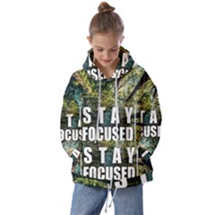 Stay Focused Focus Success Inspiration Motivational Kids  Oversized Hoodie by Bangk1t