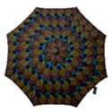 Peacock-feathers-bird-plumage Hook Handle Umbrellas (Large) View1