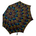 Peacock-feathers-bird-plumage Hook Handle Umbrellas (Large) View2