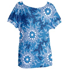 Waterhole Dreaming 90 Hogarth Arts Women s Oversized Tee