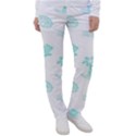 Summer Beach Seamless Pattern Women s Casual Pants View1