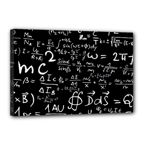 E=mc2 Text Science Albert Einstein Formula Mathematics Physics Canvas 18  X 12  (stretched)