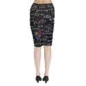 Black Background With Text Overlay Mathematics Formula Board Midi Wrap Pencil Skirt View2