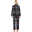 Black And Multicolored Polka Dot Artwork Digital Art Womens  Long Sleeve Velvet Pocket Pajamas Set View2