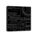 Black Background With Text Overlay Mathematics Trigonometry Mini Canvas 4  x 4  (Stretched) View1