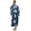 Bear Pattern Patterns Planet Animals Maxi Velvet Kimono View2
