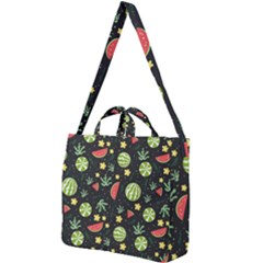 Watermelon Berries Patterns Pattern Square Shoulder Tote Bag