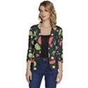 Watermelon Berries Patterns Pattern Women s One-Button 3/4 Sleeve Short Jacket View1