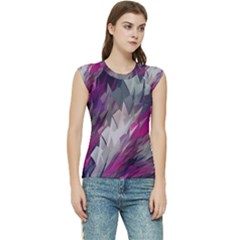 Colorful Artistic Pattern Design Women s Raglan Cap Sleeve Tee