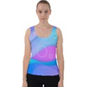 Colorful Blue Purple Wave Velvet Tank Top View1